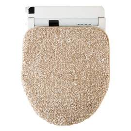 NITORI 7702733 RW02 Soft Touch Lid Cover for Washing/Heating Toilet Seats, Long Size, Beige