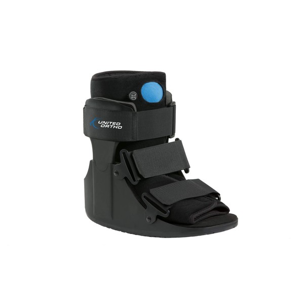 United Ortho Short Air Cam Walker Fracture Boot, Extra Large, Black