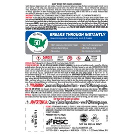 Gunk PCD14T Instant Parts Cleaner & Degreaser, 14 fl. oz, Blue & White