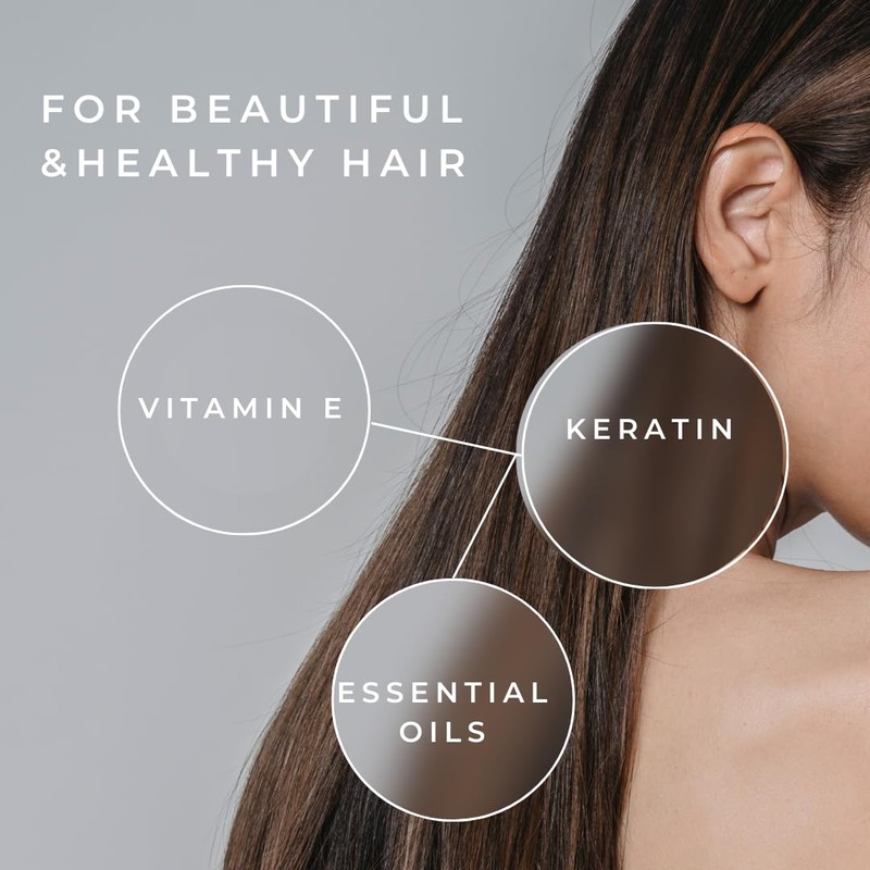 Hair serum Infused with Keratin, Vitamin E & more