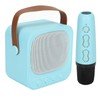 Mini Karaoke Machine Portable Bluetooth Speaker With Wireless Microphone Bass