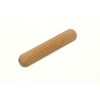 WOODEN DOWEL FLUTED PINS M8 8MM X 40MM ( pack of 20 )