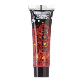 Moon Glitter Iridescent Glitter Gel - 12 ml - Cerise Red - Glitter Face Paint