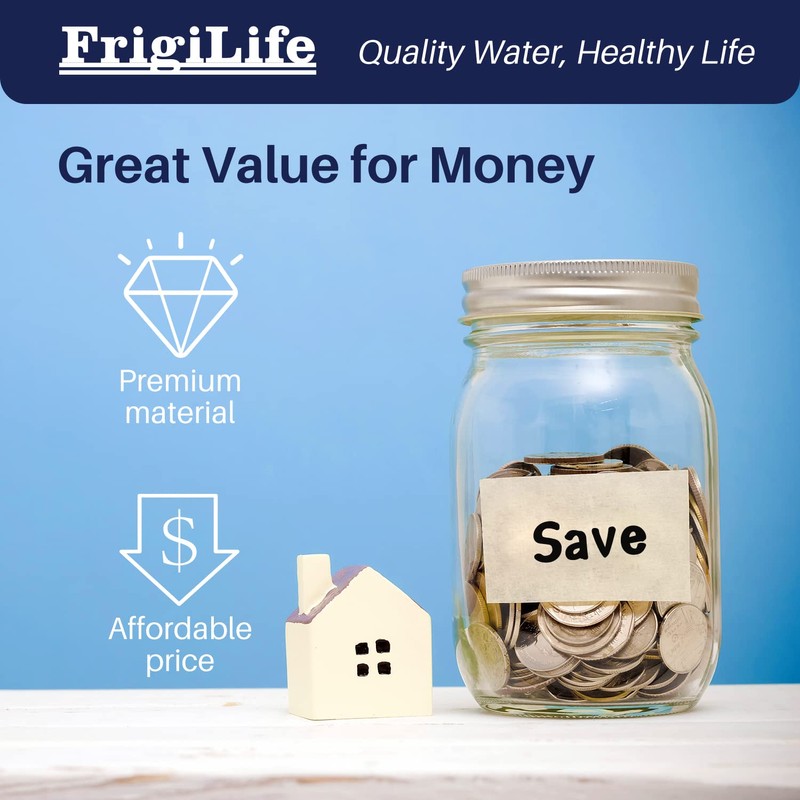 FrigiLife Refrigerator Water Filter Compatible with Frigidaire EPTWFU01, EWF02, Pure