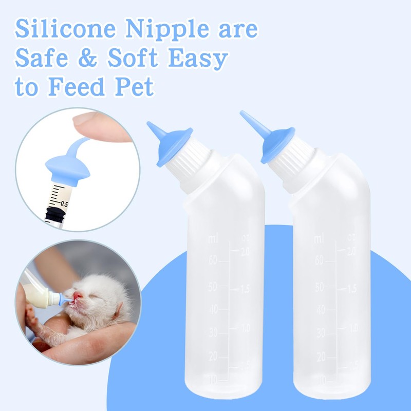 Kitten Puppies Bottles for Nursing Kit,Pet Feeder Bottle with Feeding