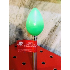Christmas house 1 Christmas House Christmas Bulb Solar Stake Light  14”-Green. ShipN24Hours