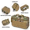 IronSeals Tactical Molle Horizontal Admin Pouch Multi-Purpose Laser-Cut EDC Tool