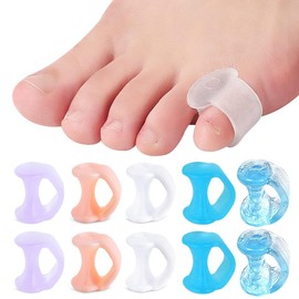 XUKZIMA 5 Pairs Toe Separators Hallux Valgus for Preventing Overlapping Toes and Protecting Toes Toe Separator Toe Separator Toe Spacer 5 Colours
