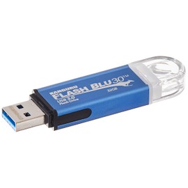 Kanguru Solutions Flashblu30 with Physical Write Protect Switch SuperSpeed USB3.0 Flash Drive