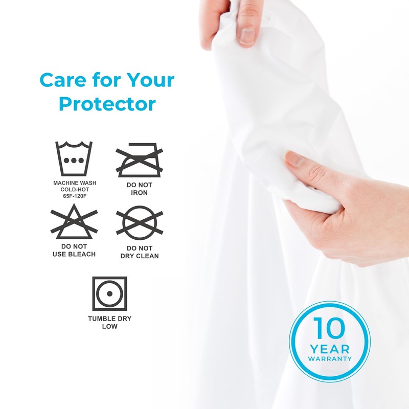 Linenspa Mattress Protector Twin XL - Waterproof, Breathable, Deep Pocket