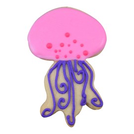 R&M Jellyfish 3.5" White Polyresin Coated Cookie Cutter