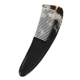 TOVINANNA Buffalo Horn Scalp Massage Comb Handmade Wide Tooth Natural Hair Brush for Wet Hair Stylish Design Anti-static Tool for Women