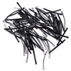 Lurrose 100pcs Black U Shape Stainless Steel Bun Bun Updo