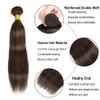 Highlight Bundles P1B30 Straight Human Hair Bundle 1B30 Ombre Brown