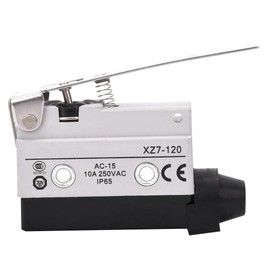 XZ7-120 SPDT Micro Limit Switch, AC 250V 10A Limit Switch with Momentary Hinge Roller Lever Arm