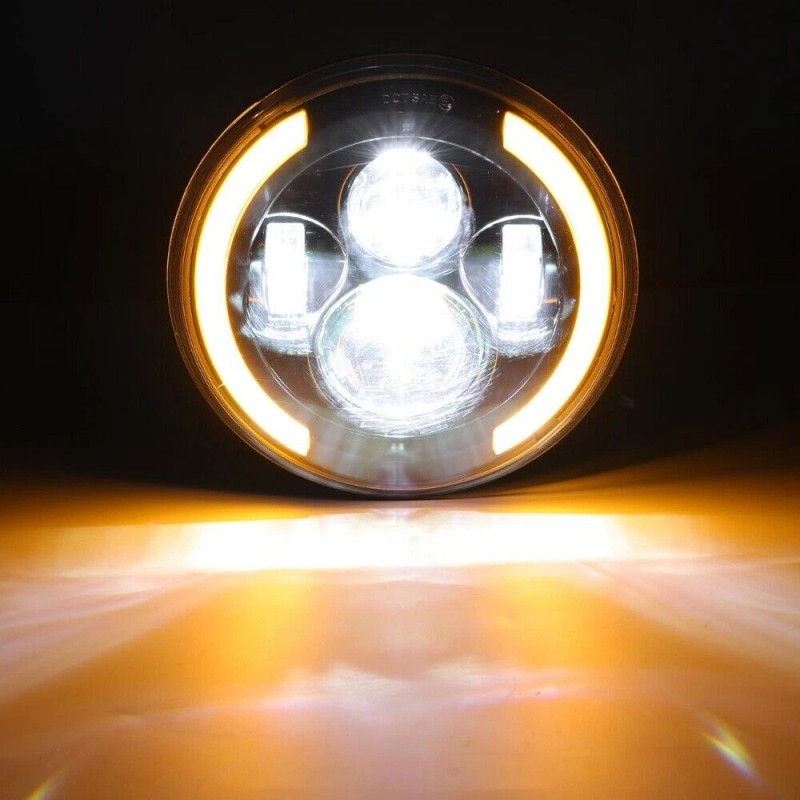 uspart- 2x Fit Freightliner FL112 Truck 7" Round Projector LED