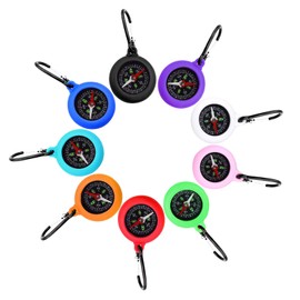 9 Pcs Kompass Kinder Mini Kompass Schlüsselanhänger Kinderkompass Schlüsselanhänger Compass Tragbar, Wasserdicht Und Langlebig, Geeignet Für Campingurlaub Und Wandern Im Freien