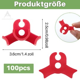 ANNASAMDO Pack of 100 Plant Benders Plant Clips, 90 Degree Low Stress Training Plant Clips Plant Trainer for Low Load, Plant Bender Clips of Plant Stems Change the Growth Direction