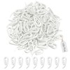 Plastic Curtain Hooks,100 Piece White Plastic Curtain Accessories Hook for