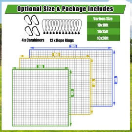Golf Practice Net, 10 x 20 Ft Golf Hitting Nets for Backyard Driving Real Golf Balls Heavy Duty Nylon Golf Netting for Garage Backyard