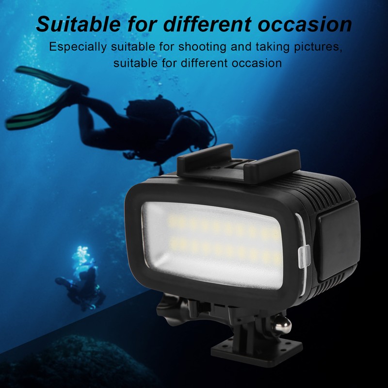 40m Underwater Photography Fill Light Waterproof Diving Camera LED Video