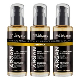 Vitalcare Imperial Argan Hair Care with Argan Oil, Linseed Oil, Oil Complex for Dry and Damaged Hair, 3 x 100 ml