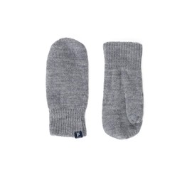Polarn O. Pyret SOFT MERINO WOOL MITTENS (6-12YRS) - 6-9 years/Grey Melange