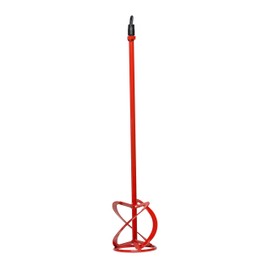 RUBI Mortar Mixer Paddle M14 Thread - 3 Helix M-100-R 3H Head for Cement, Mortar, and Grout Mixing, Durable Low-Vibration Design, Universal Compatibility