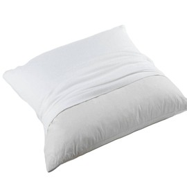 DOUCEUR D'INTERIEUR Pillow Cover 65X65 MOLLETON UNI Blanc