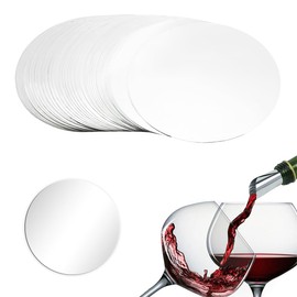 WWYSSZ Pack of 50 Wine Pourers Plates, Drop Stop, Wine Pouring Aid Wine Pourer Reusable Pourer for Drip-Free Pouring, for Wine Bottles Birthday Wedding