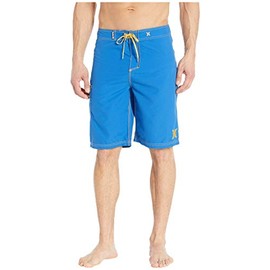 Hurley® One & Only Boardshorts for Men 22" – Quick Drying – EZ Fly Closure – Hook and Loop Flap - Polyester Team Royal/Yellow 29 One Size