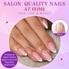 Lifextol 216PC White French Tip Press on Nails Medium Fake