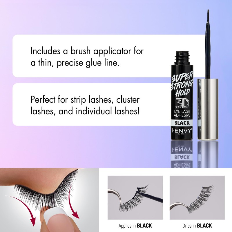 i-Envy Super Strong Hold 3D Strip Lash Glue Brush-On False