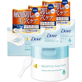 Dove Moist Pore Care Cleansing Balm, For Sensitive Skin, Main Unit, 3.2 oz (90 g) x 3 Pack, W Face Wash Not Required