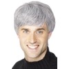 Smiffys Modern Cut Wig Grey
