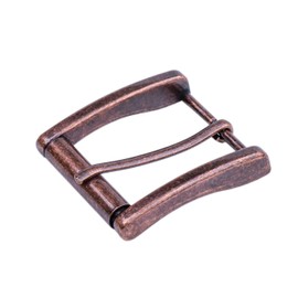 DJCAIZYY 1.5" (38mm-40mm) Belt Buckle Replacement Roller Buckle Single Prong Belt Buckle Red Copper
