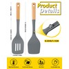 Pack of 2 Large Silicone Spatula, Heat Resistant Solid Turner,