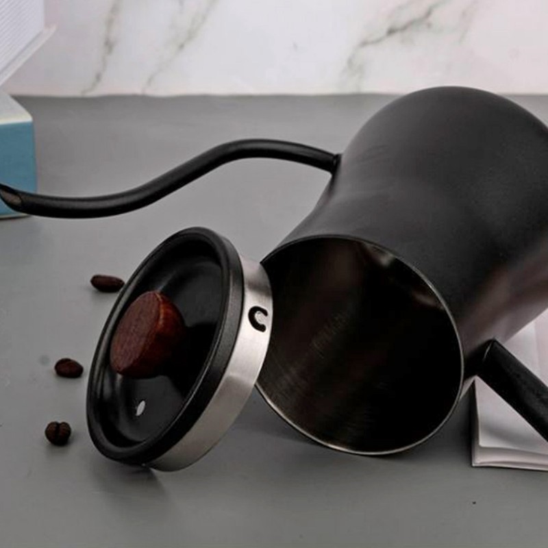 Pour Over Coffee Kettle with Gooseneck Spout Stainless Steel 20oz