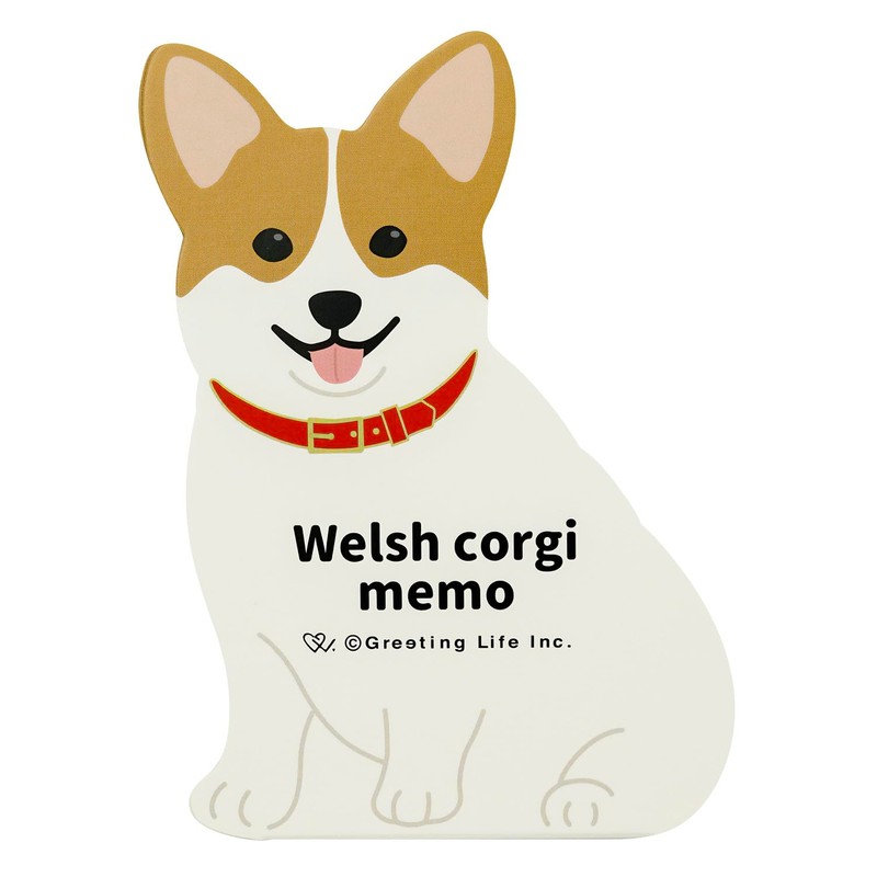 Greeting Life Animal Die Cut Memo Corgi ETN-183