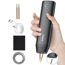AWithZ 11-Level Handheld Spot Welder for 18650 Li-ion Batteries, Automatic and Manual Dual Mode Welding Machine with Replaceable Copper Tip, DIY/Power Tool Repair Kit