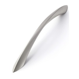 JIASENBAO 2 Pack Brushed Nickel Cabinet Pulls 6.3 Inch Arch Twisted Silver Handles Drawer Kitchen Cupboard Bathroom Dresser Cabinet Hardware Zinc Alloy