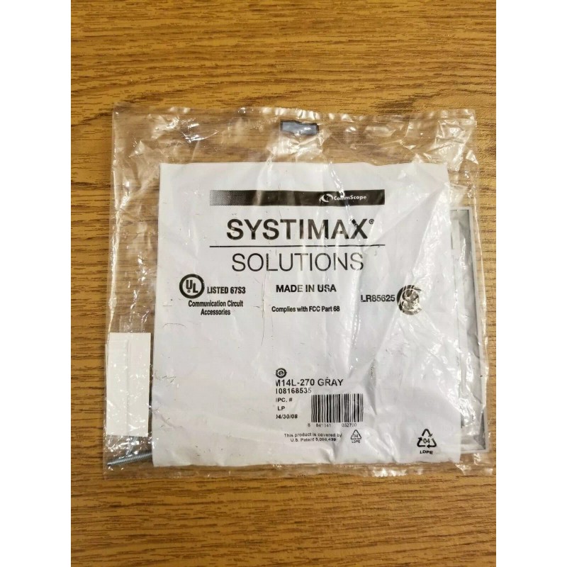 Commscope M14L-270 Faceplate four port gray