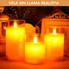 3pcsVelas decorativas,Velas Eléctricas Sin Llamas,Velas led,velas electricas,Velas de pilas con