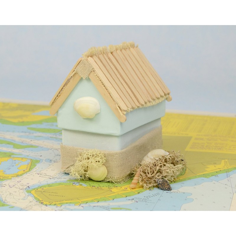4 House Shaped 10.5cm Paper Mache Boxes to Decorate |