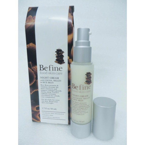 BEFINE NIGHT CREAM W/COCOA, MILLET & RICE BRAN 1.7 OZ