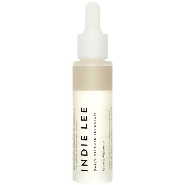 Indie Lee Daily Vitamin Infusion - Balancing Face Treatment Oil with Antioxidants, Rosehip Seed Oil + Moisture-Retaining Squalane - For Sensitive, Dry, Uneven + All Skin Types (1oz / 30ml)