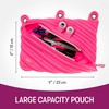 ZIPIT Monster Pencil Case for Girls, Cute 3-Ring Binder Pencil