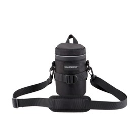 XAMOREST Camera Lens Case Lens Bag Compatible with Canon EF 18-135MM/EF-S 15-85MM/EF 24-70MM F4L, Nikon AF-S 18-140MM/AF-S 85MM F/1.8G/AF 70-300MM Below 3.35" x 5.71"(D x L)