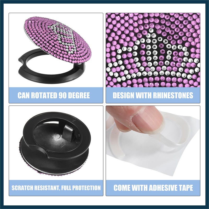 TUCKBOLD Crown Pattern Bling Car Start Stop Engine Button Cover