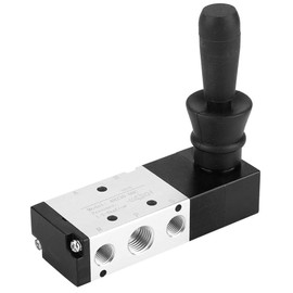 Hand-operated push-pull valves, compressed air valve, pneumatic valve, pneumatic switch, manual valve, 5-way hand lever valve, 3 positions, 0 ~ 0.8 Mpa (4h230-08)